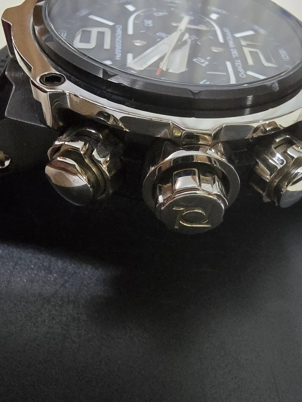 Officina Del Tempo Black Chronograph Watch